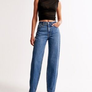 Abercrombie High Rise Taper Jeans 25 Short